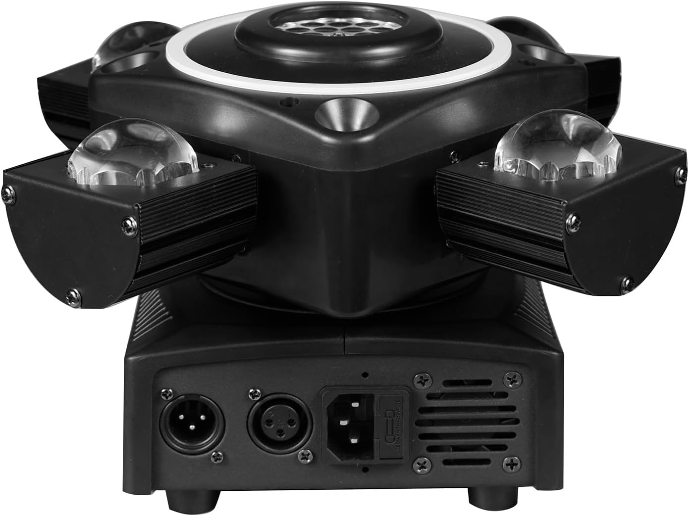 Moving Head Stage Light, LED DJ Lights with DMX512 Controller, Sound Activation, 4pcs 12W RGBW LED Beads,Dimmer Strobe Effect