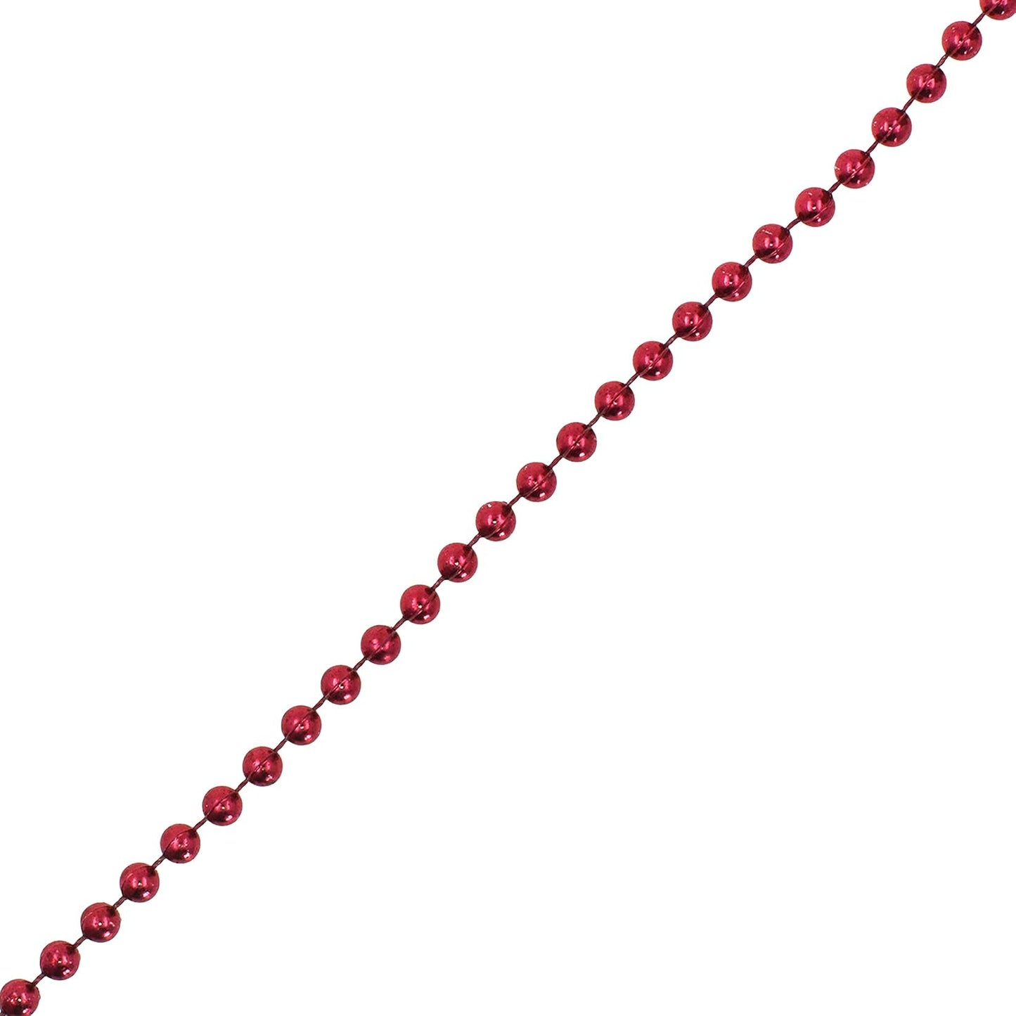 Mandala Crafts 4mm Faux Burgundy Pearl Beads Roll - 44 Yards Strand of Fake Pearls Chain Garlands Spool String for Christmas Tree, Wedding, Party, Vases, DIY Decoration