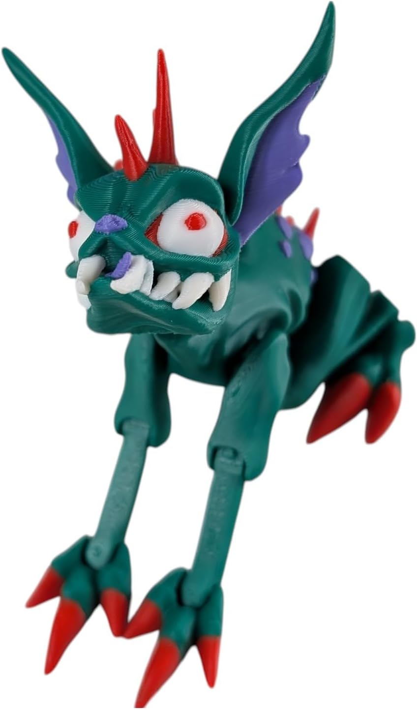 Articulated Chupa Cabra Figurine – Mythical Beast Desk Fidget for Teens & Adults – Stress Relief & Collectible – 3D Printed in Canada
