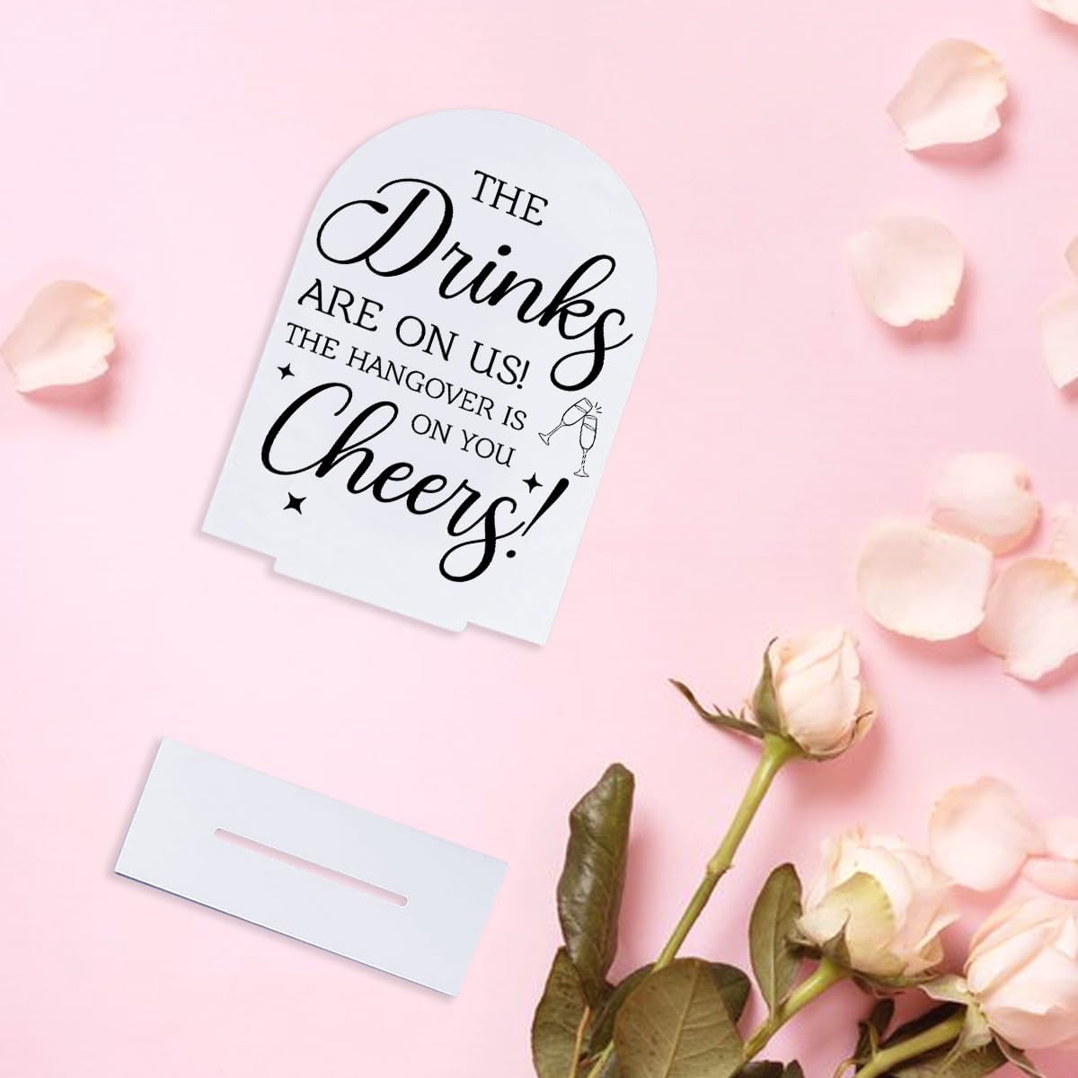 Wedding Decorations for Reception Ceremony, Wedding White Acrylic Table Sign for Marriage Parties Anniversaries Reception Cafe Hotel Party Bar Business Event