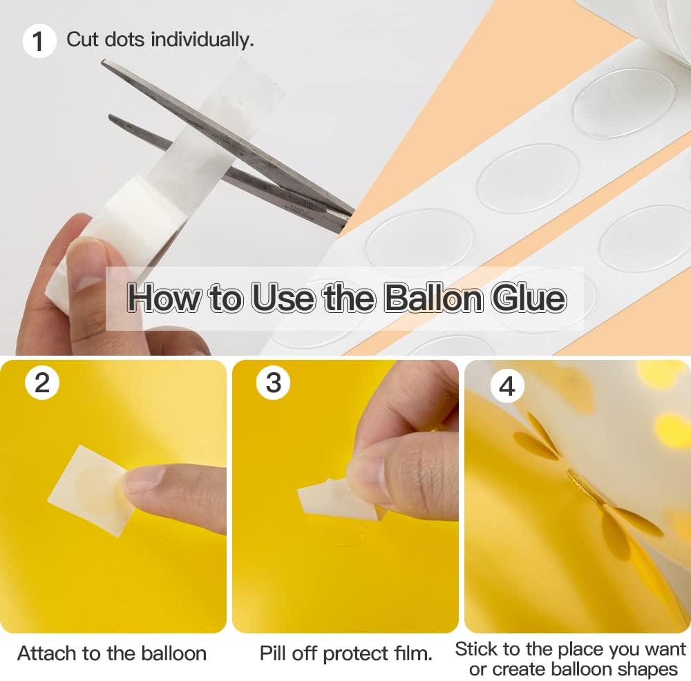 Balloon Arch Kit Balloon Garland Kit Balloon Decoration 32.8ft Balloon Arch Strip & 200 Glue Points For Balloons for Arch Decoration For Wedding Party Halloween balloons Birthday Baby Shower Decor