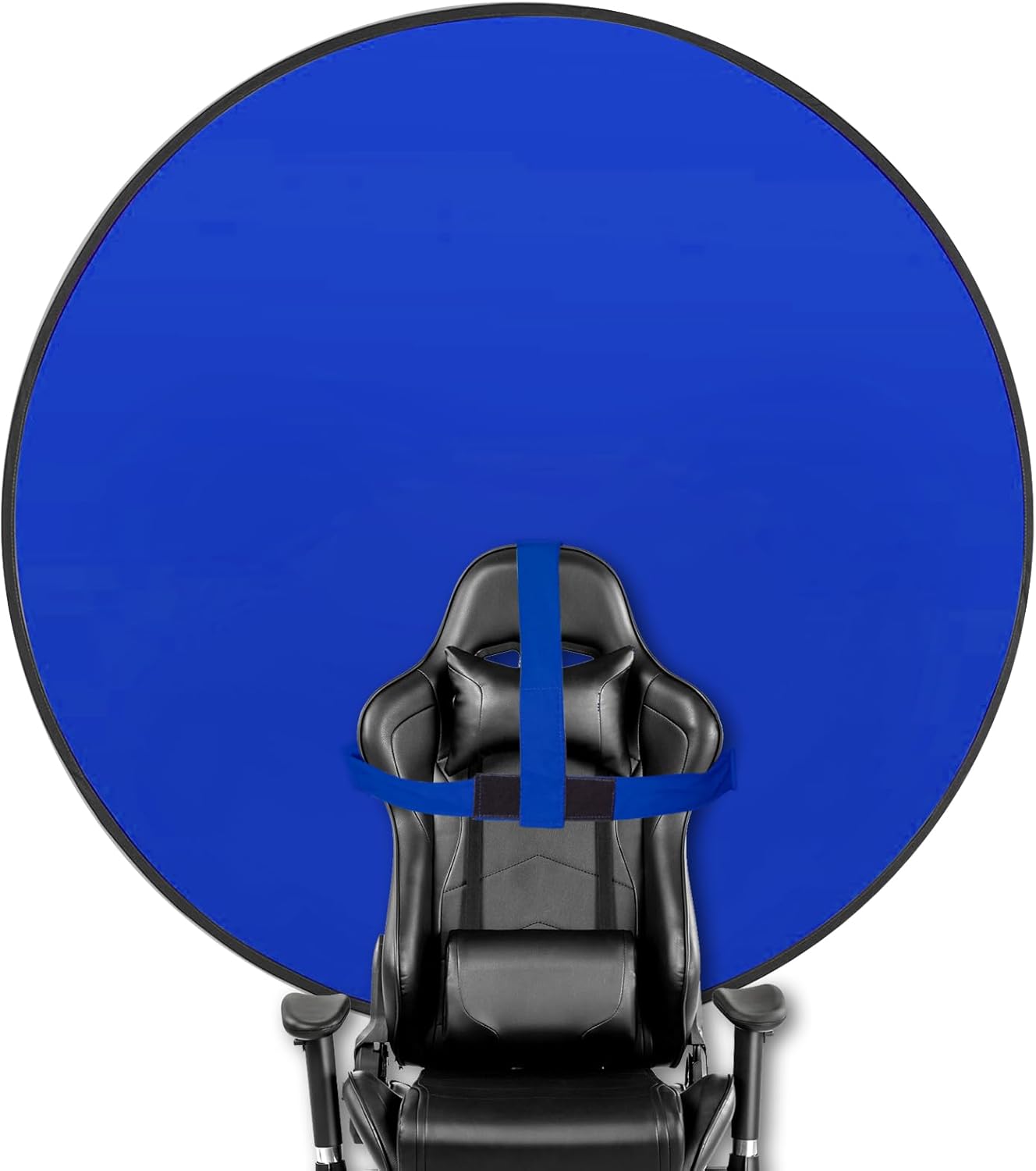 Portable Blue Screen Chair, 57 in BlueBackdrop with Stand Double Sided Foldable Screen Background, Chroma Key, Blue Backdrop for Chair Photography Streaming Gaming Photo Zoom Video Chats and Meeting