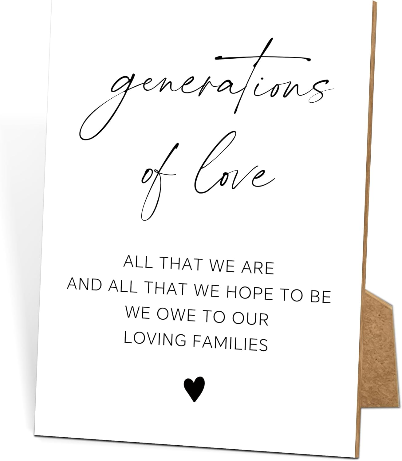 Wedding Signs for Reception, 8x11 White Minimalist Style Love Signs for Wedding, Memorial Table Sign for Wedding, Wedding Shower Decor, Wedding Table Decor, Wedding Reception Decor-15