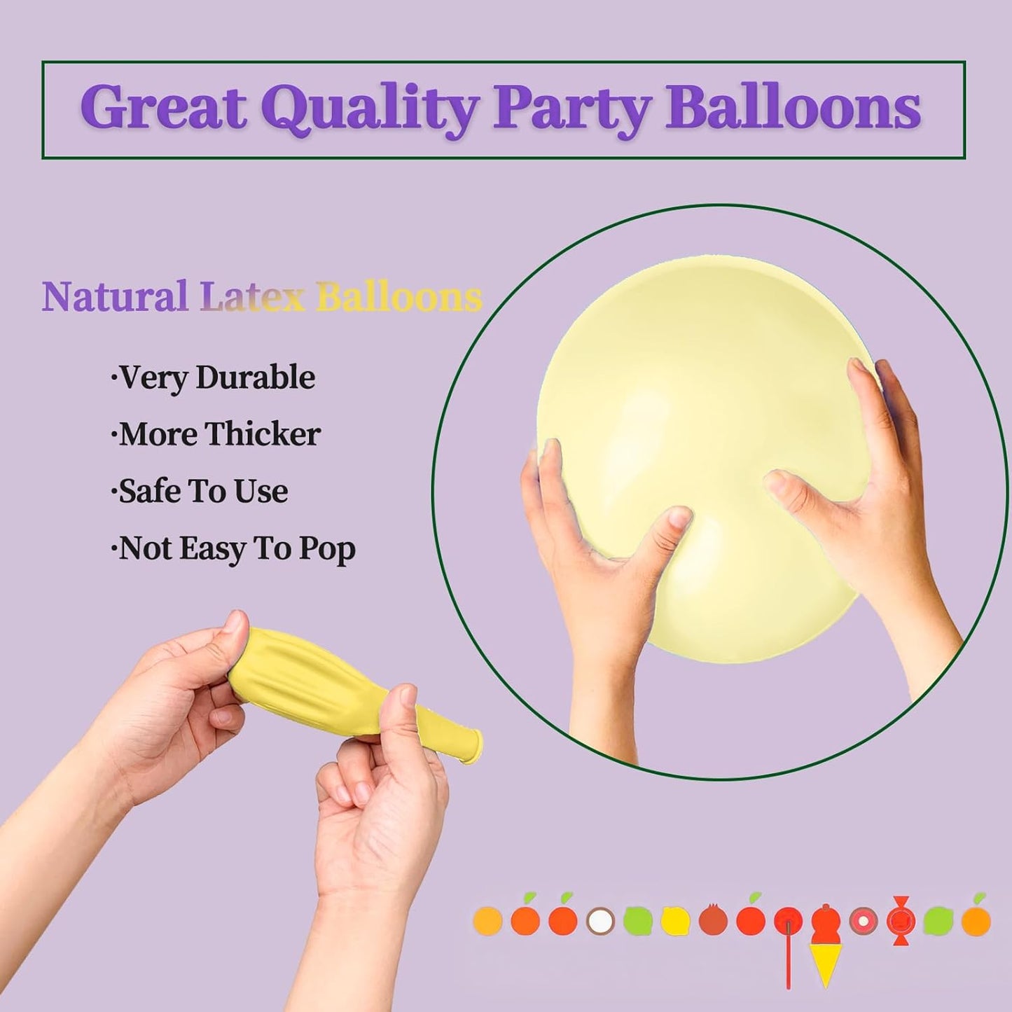 110pcs Pastel Yellow Balloon 12 Inch, Pastel Yellow Latex Balloons for Birthday Party Baby Shower Wedding(with 2 Ribbons).