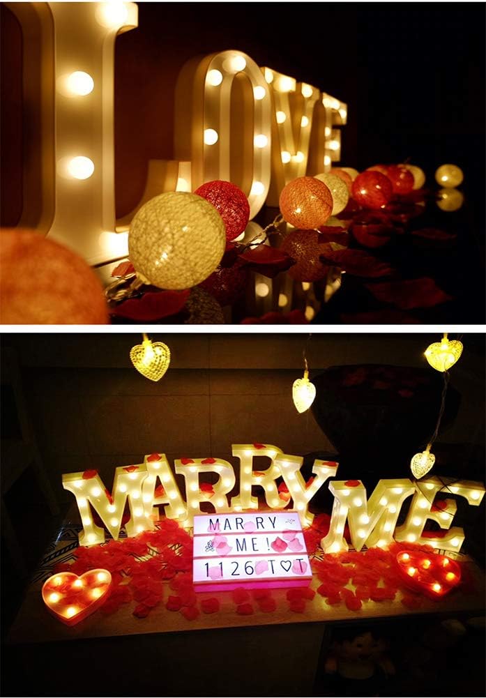 MUMUXI Marquee Light Up Letters | Large Light Up Numbers | Battery Powered and Bright with Every Letter of The Alphabet | for Wedding, Birthday, Party, Celebration, Christmas or Home Decoration (S)