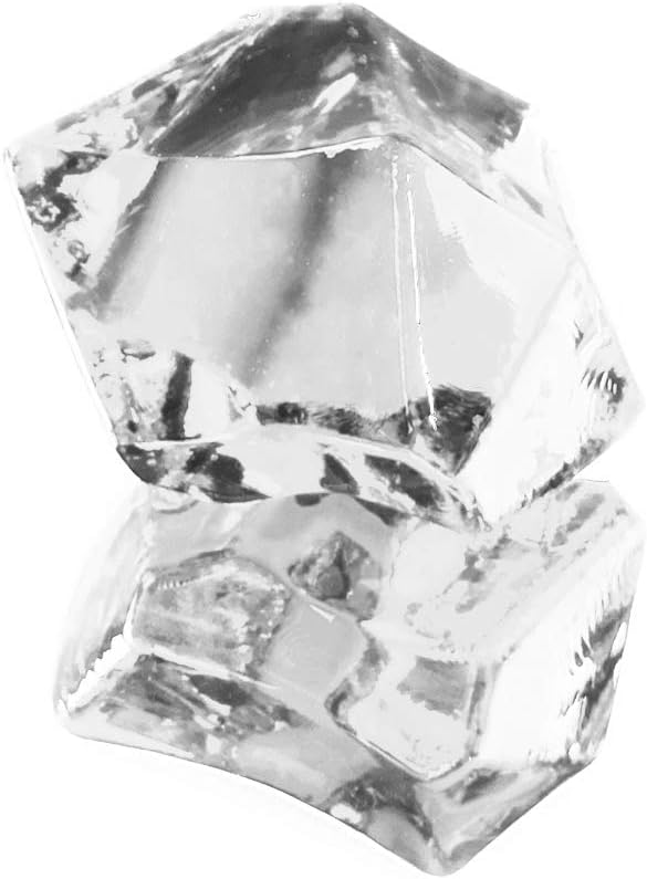 Super Z Outlet Acrylic Color Ice Rock Crystals Treasure Gems for Table Scatters, Vase Fillers, Event, Wedding, Arts & Crafts, Birthday Decoration Favor (190 Pieces) (Clear)