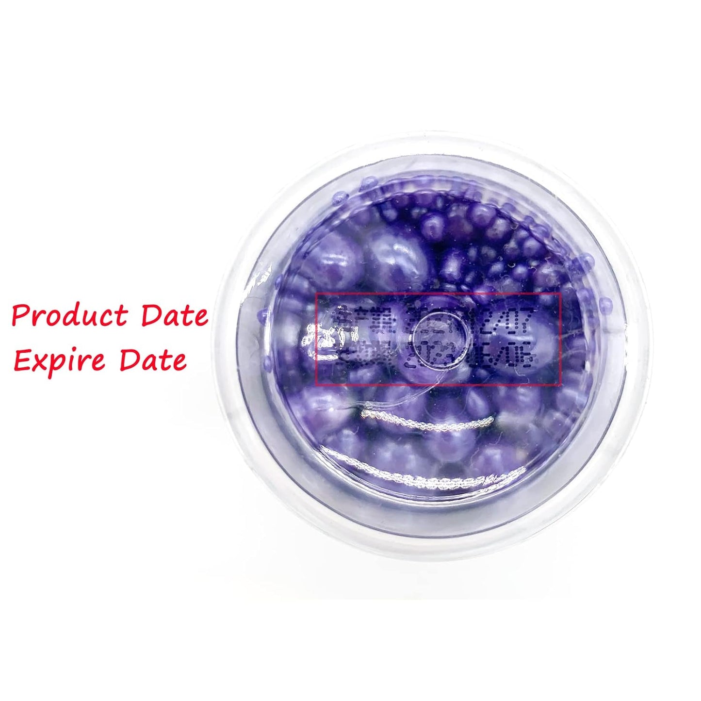 Weraru Edible Purple Pearl Sugar Sprinkles Candy Mixing Size Baking Edible Cake Decorations Cupcake Toppers Cookie Decorating Celebrations Wedding Shower Party Chirstmas Supplies 130g/ 4.58oz