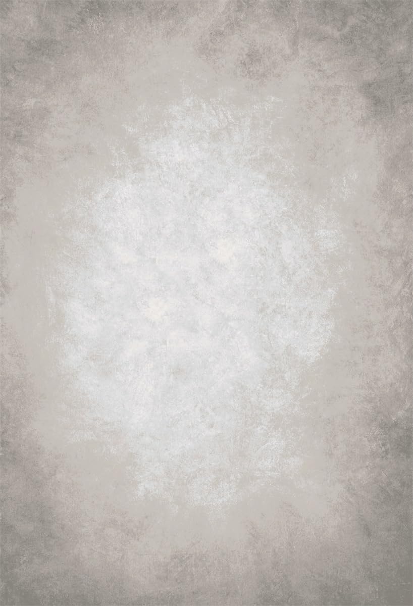 6.5x10ft Grey Portrait Photography Backdrops Solid Texture Abstract Photo Background for Photoshoot