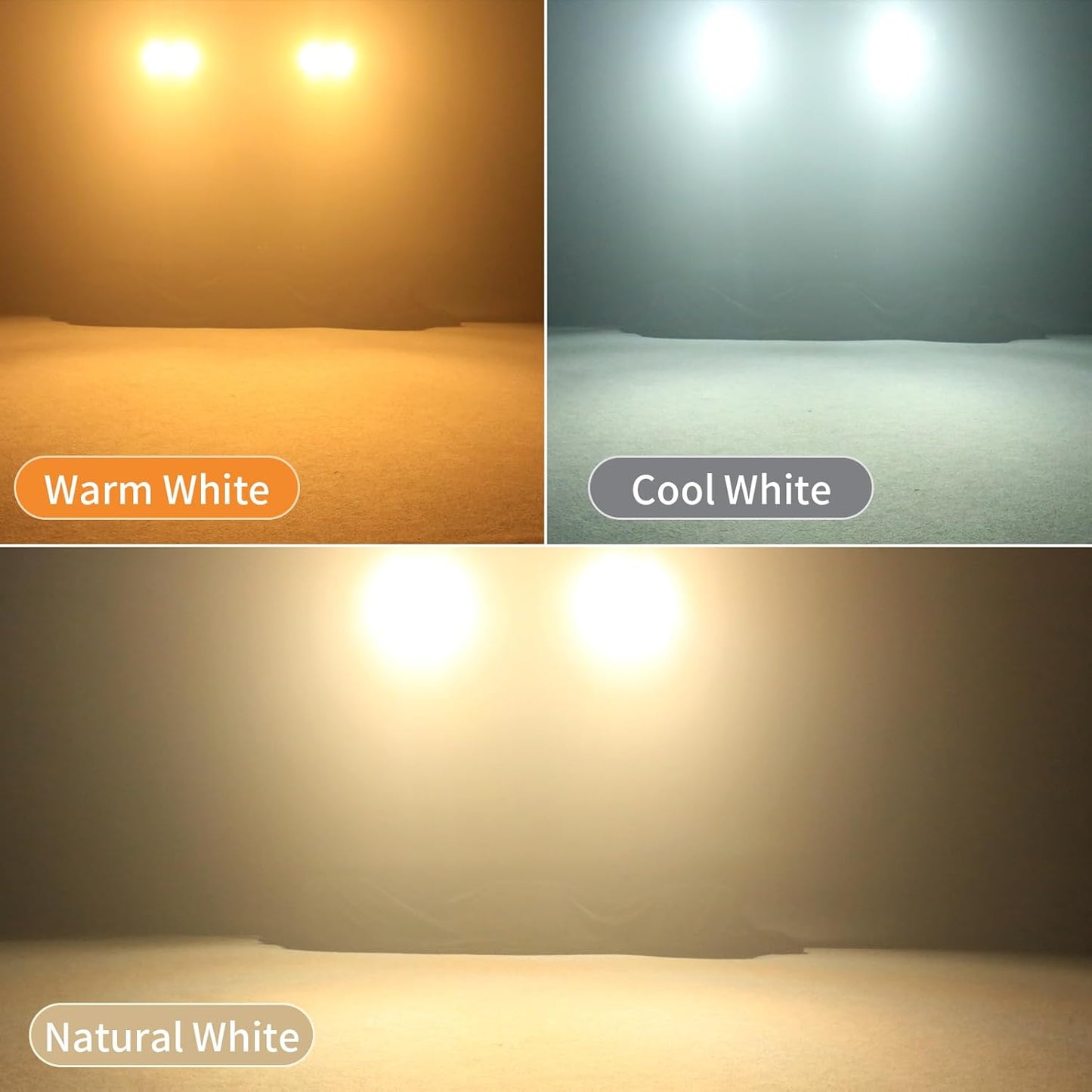 Stage Lights, 4X100W COB Spotlight LED Par Can Retro Lights, 2 in 1 Cool White & Warm White DMX512 Sound Activated Blinder Uplights for Events Parties Wedding Church Concert Studio Show Dance - 1Pack