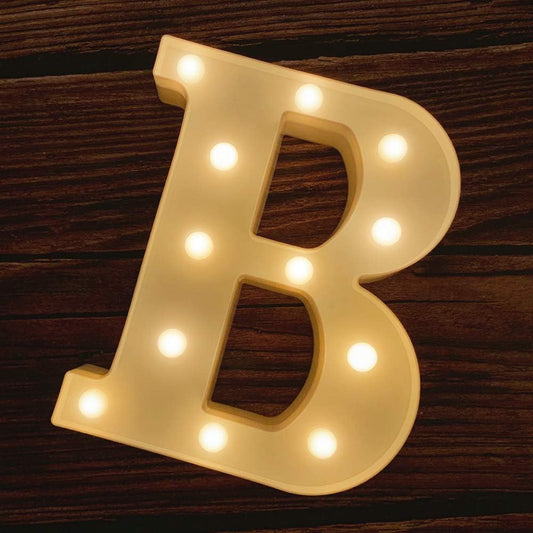 MUMUXI Marquee Light Up Letters | Large Light Up Numbers | Battery Powered and Bright with Every Letter of the Alphabet | For Wedding, Birthday, Party, Celebration, Christmas or Home Decoration (B)