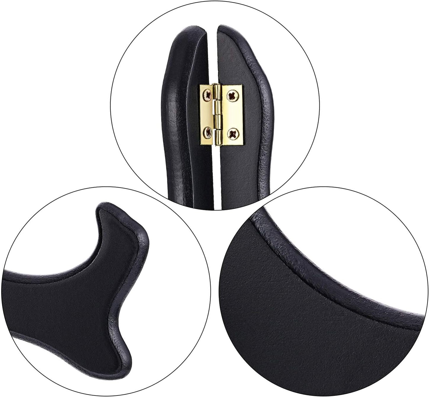 Tatuo 4 Packs Wooden Display Stand Decorative Plate Stands for Display Picture Frame Holder Easels