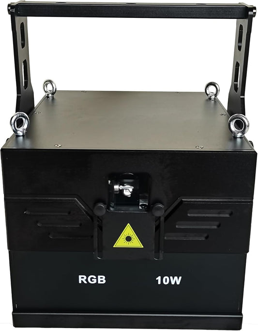 JUNMAN 10W RGB Full Color Animation Stage Light DJ Disco Beam Stage Lights for Party Wedding Event Lighting Show