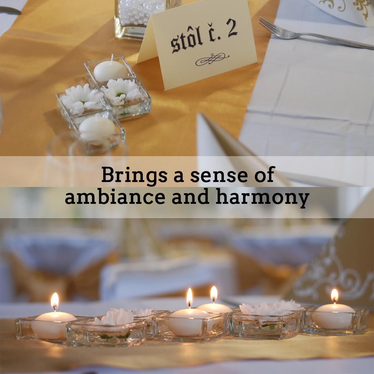 Unscented Floating Candles Set of 72, 2 Inch White Dripless Wax for Centerpieces at Wedding Pool Party Holiday