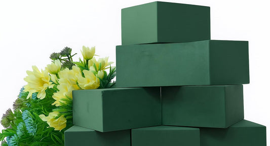 Premium Wet & Dry Floral Foam Blocks – Easy-Cut Flower Foam for Arrangements (6 Pack, High Density, Quick Water Absorption) – Best Floral Foam Blocks & Flower Foam for Fresh & Artificial