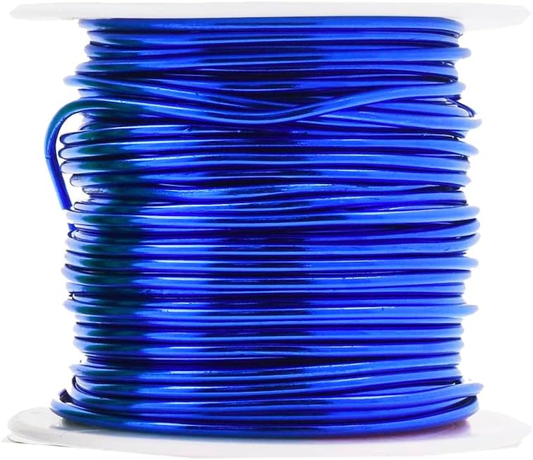 Mandala Crafts 16 Gauge Anodized Aluminum Craft Wire for Jewelry Making - 400 FT Colored Flexible Rainbow Wire - Bendable for Bonsai Armature Crafting Sculpting