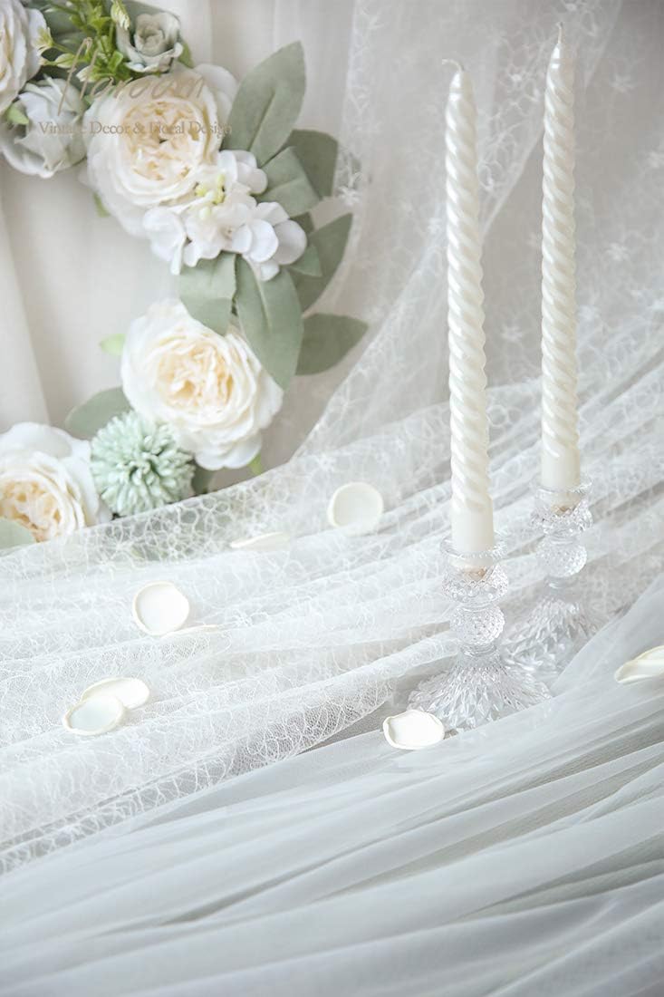 Floroom 300pcs Rose Petals Ivory Faux Silk Flower Petals for Wedding Flower Girl Basket White Aisle Scatter Dinner Table Centerpieces Party Confetti Bridal Shower Romantic Night Decoration