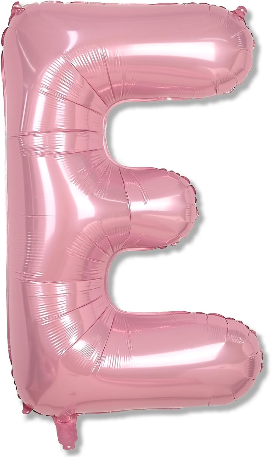 40 Inch Pearl Pink Large Letter Balloons A - Z, Self Inflating Pastel Pink Foil letter E Balloon for Girls, Big Light Pink Alphabet E Balloon for Women Birthday Party Anniversary Supplies Decorations