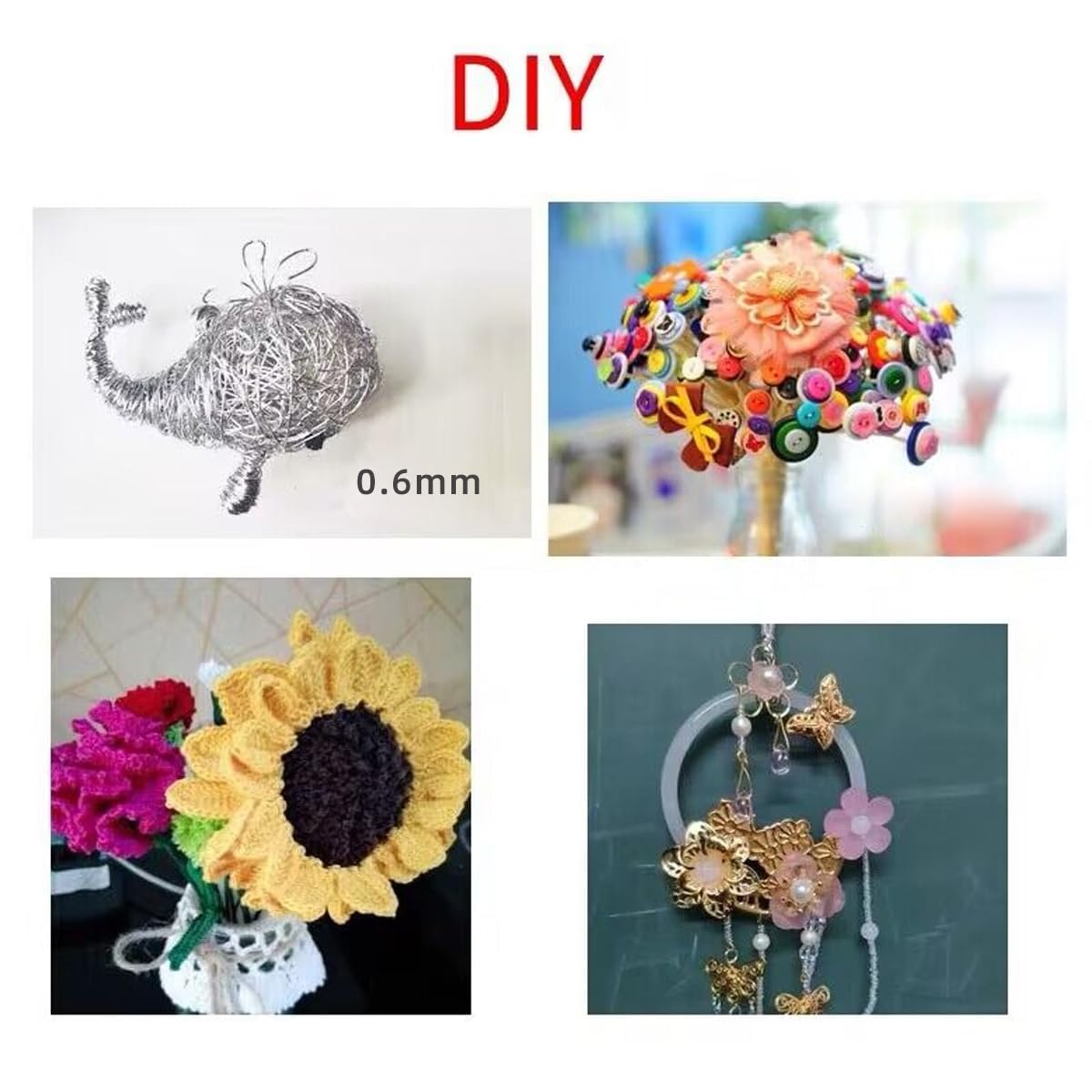 76Yards 22Gauge Black Metal Floral Wire Flexible Paddle Florist Garden Wire for Flower Arrangement,Crafts,Christmas Wreaths Tree,Garland.