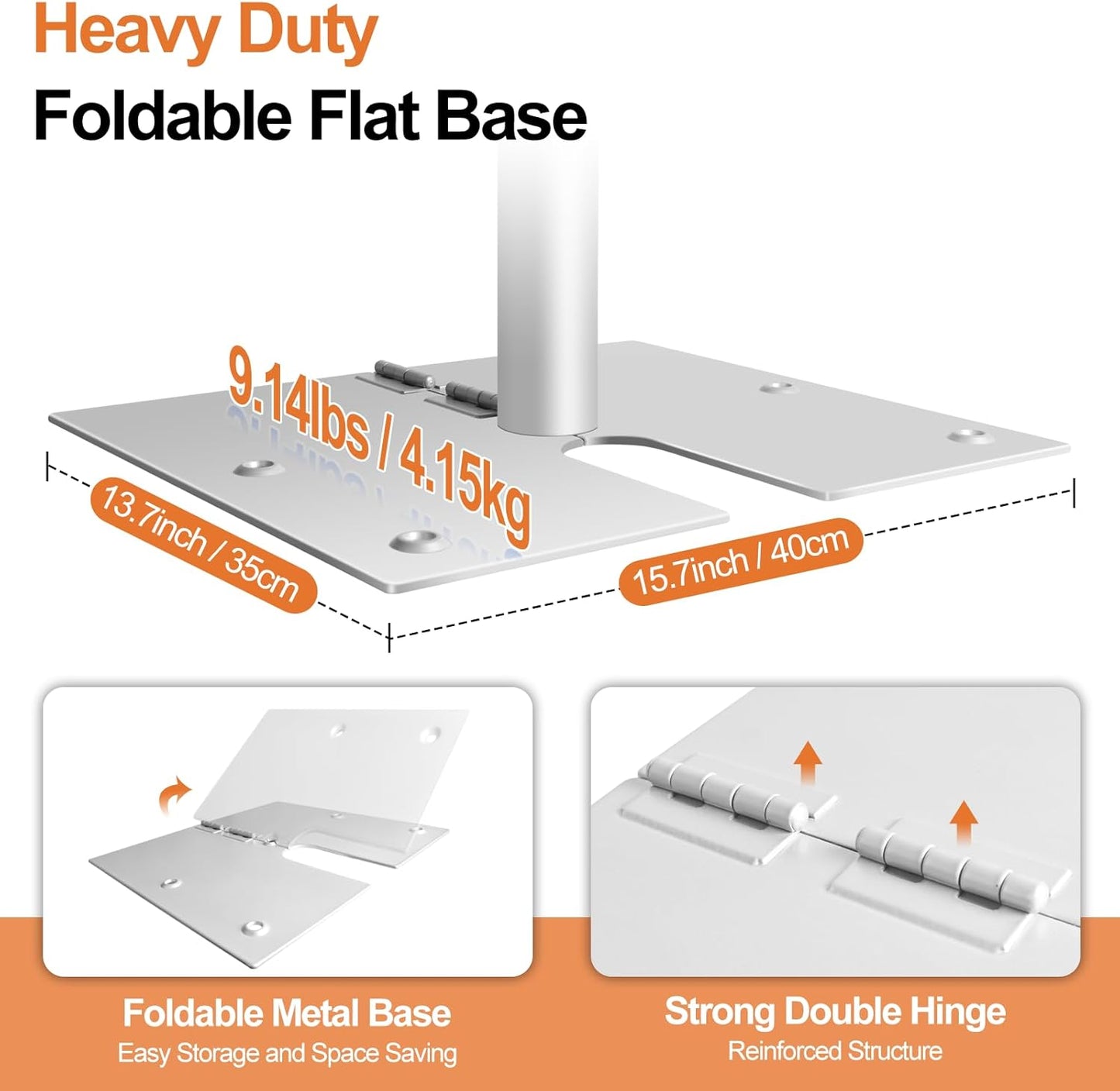 FUDESY Pipe and Drape Backdrop Stand Kit, 8.6x10ft Heavy Duty Backdrop Stand Adjustable Background Frame with Metal Base for Photography Wedding Parties Events Decoration