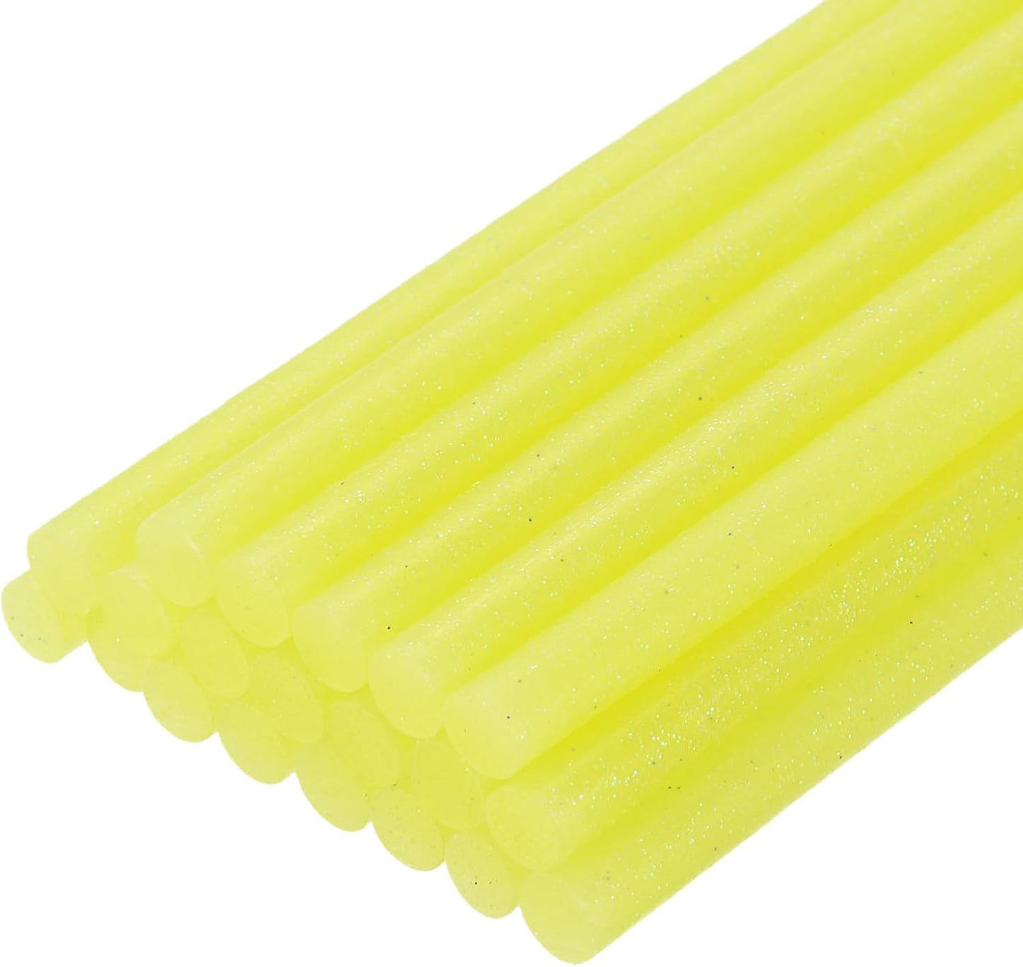 uxcell 20pcs Hot Glue Sticks for Glue Gun 11mm/0.43-inch x 4-inch Mini Hot Melt Adhesive Glue Stick Glitter Yellow