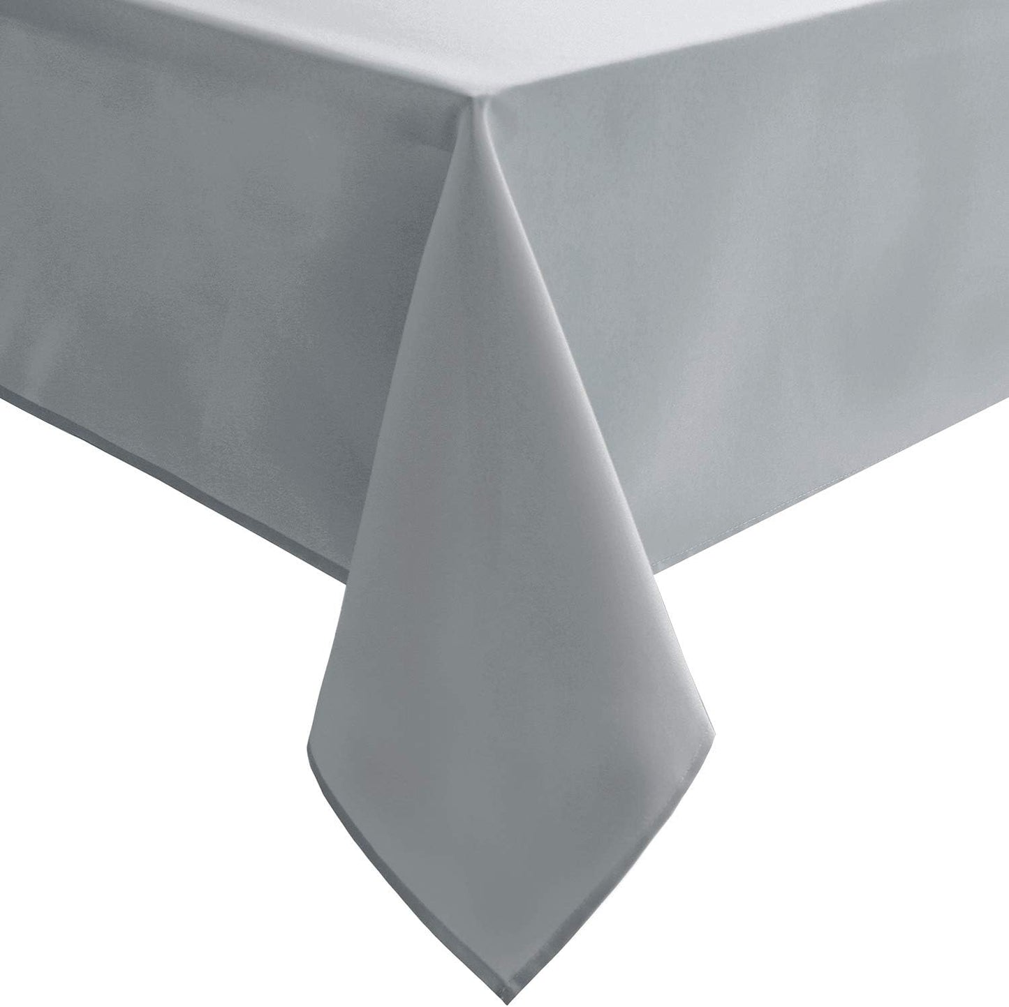 Hiasan Silver Grey Tablecloth for Rectangle Tables - Waterproof and Spillproof Washable Fabric Table Cloth for Dining Room Kitchen Party, 60 x 102 Inch