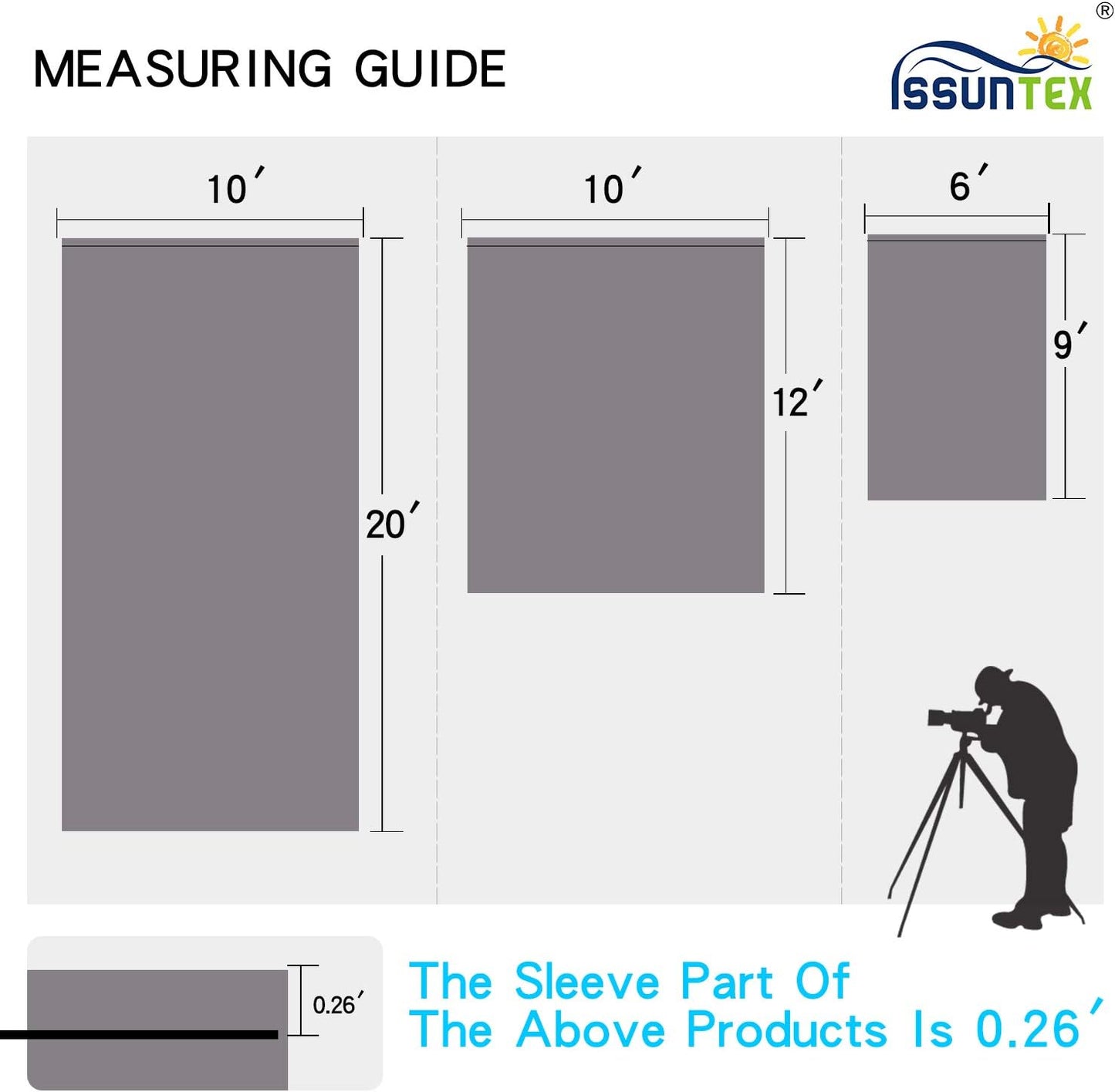 ISSUNTEX 6X9 ft Background Muslin Backdrop, Photo Studio, Collapsible High Density Screen for Video Photography and Television-Gray