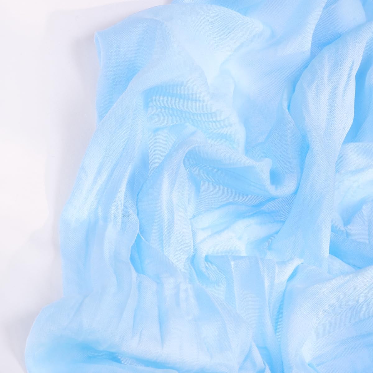 Baby Blue Cheesecloth Table Runner 6 Pack Fall Table Runners Boho Gauze 120 Inches Light Blue Cheese Cloth Fall Table Decorations for Thanksgiving Wedding Bridal Baby Boy Shower Party