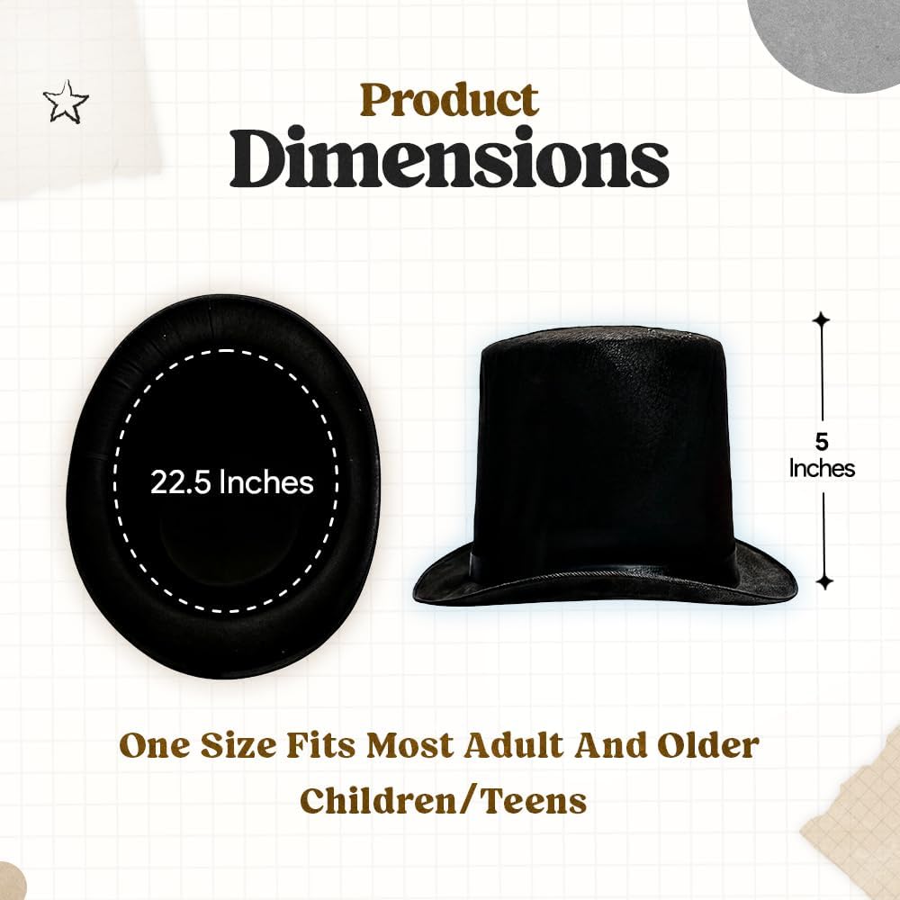 Funny Party Hats Top Hats for Adults Dress Up Hats Costume Party Hats for Men Women Unisex