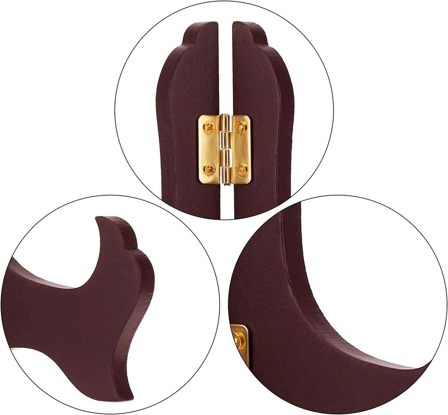 Tatuo 4 Packs Wooden Display Stand Decorative Plate Stands for Display Picture Frame Holder Easels