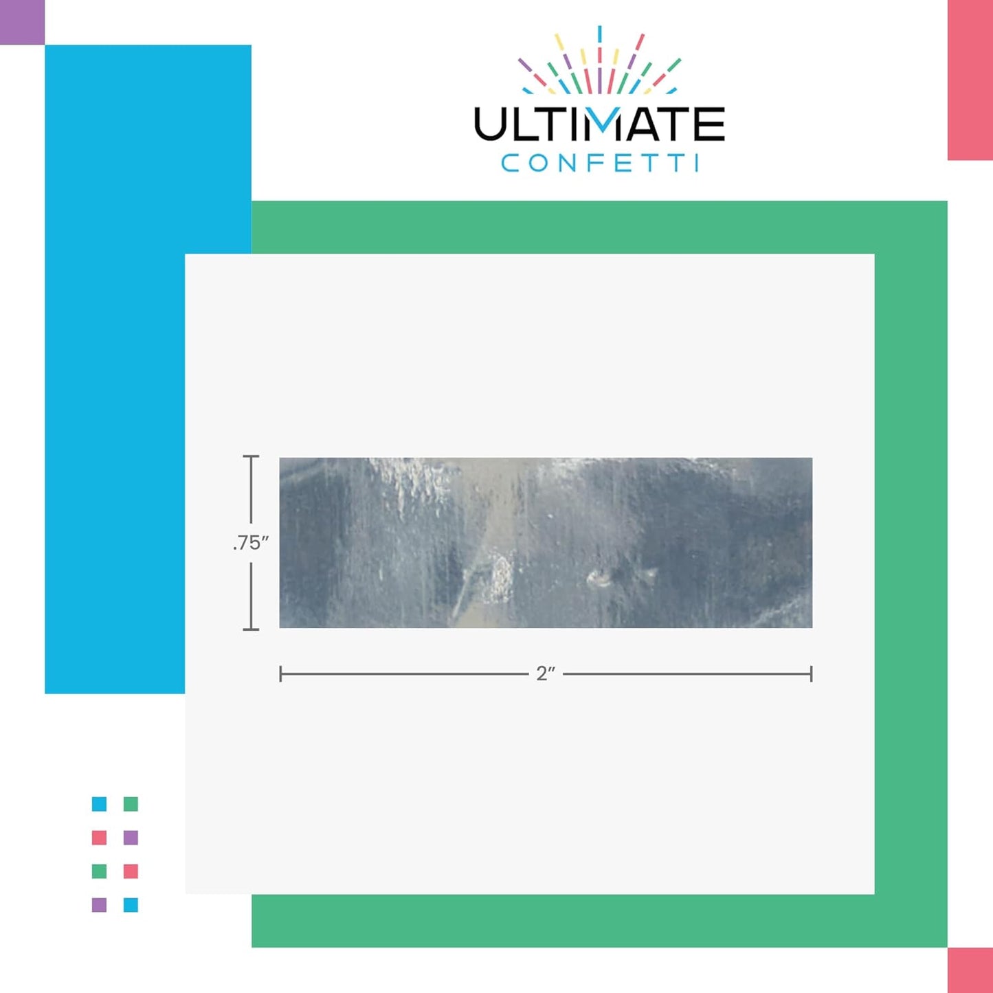 Shiny Metallic Confetti Rectangles, Red Color – Ultimate Confetti Fluttering Foil Paper for Confeti Cannon and Launcher Use, Table Decorations, and More (20 Handfuls per Bag, 1 lb)