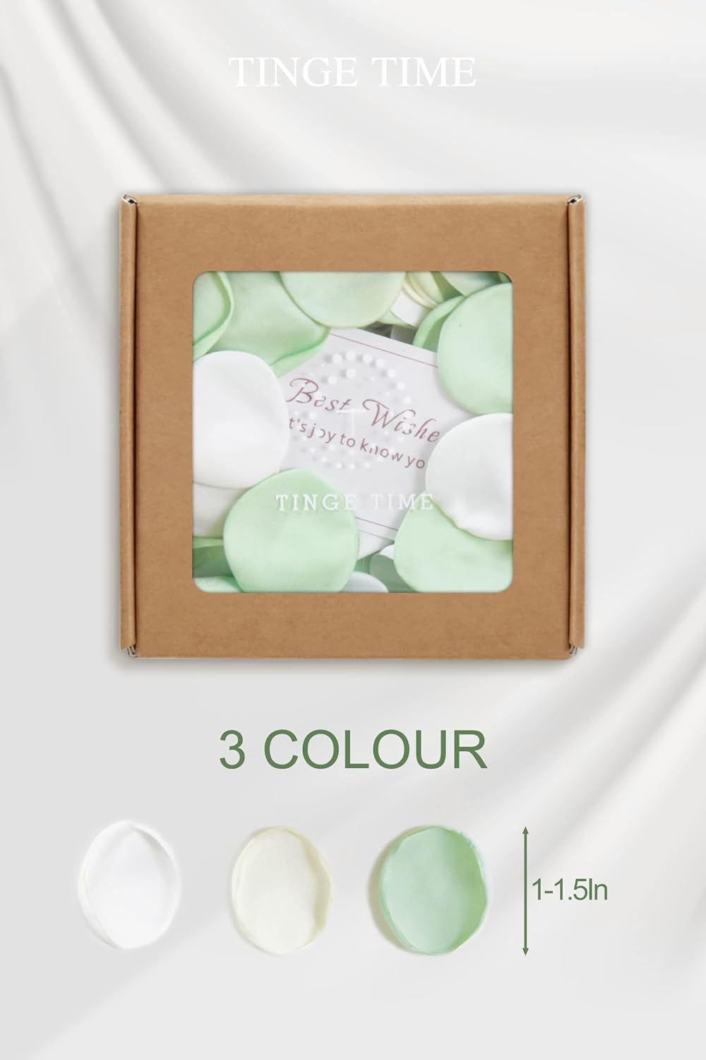 TINGE TIME 400pcs Silk Flower Petals for Wedding, Rose Petals for Decoration, Fake Flower Petals for Bridal Showers, Flower Girl Petals for Anniversaries and Parties (Mint Green)