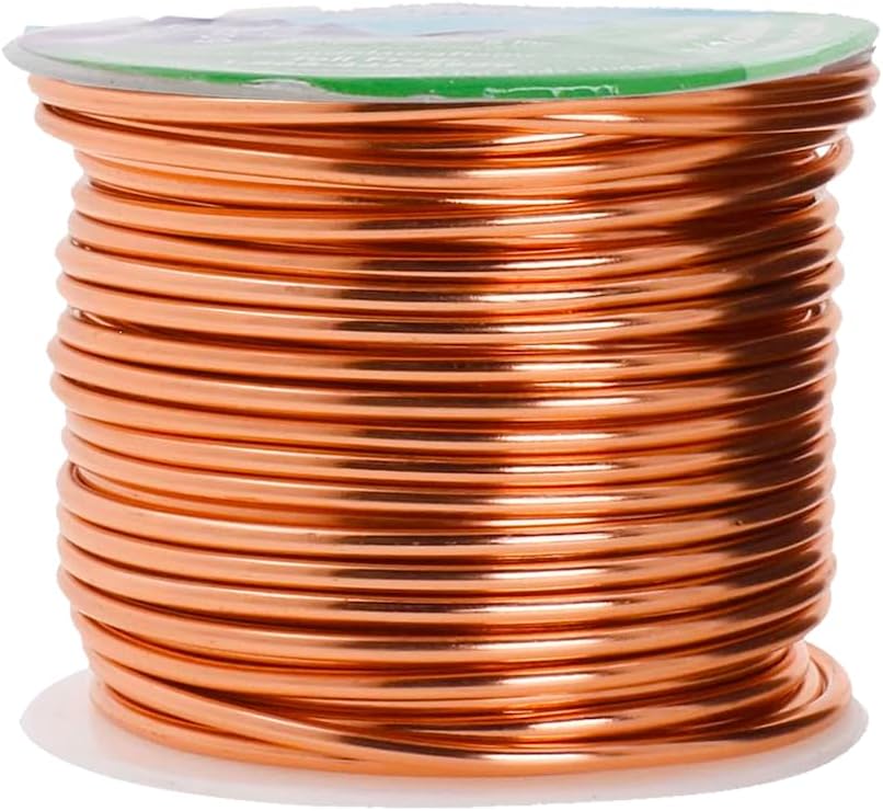 Mandala Crafts 10 Gauge Anodized Aluminum Craft Wire for Jewelry Making - 128 FT Colored Flexible Neutral Wire - Bendable for Bonsai Armature Crafting Sculpting