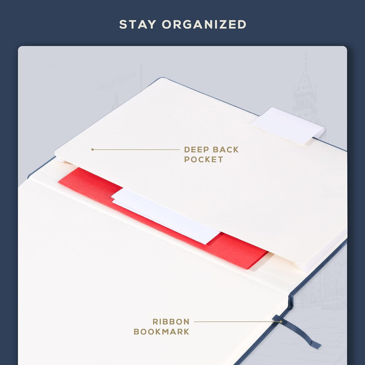 BEECHMORE BOOKS Lined Journal Notebook, 8.5 x 11.5 inch, A4 160 Lined Pages, Hardcover Leather Journals for Women, Men, Writing and Notebooks for Work - 120 GSM Thick Paper, Gifts Box Included