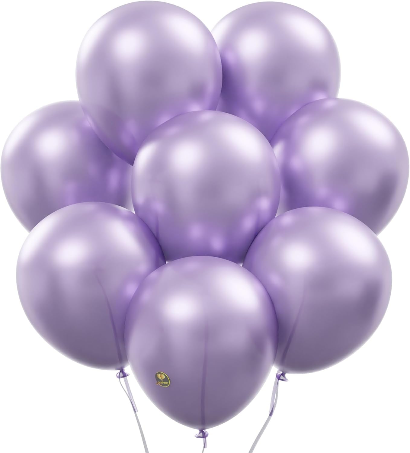 AFTERLOON® Biodegradable Balloons 24 pcs Pearlized Lavender 10 Inch, Pearlescent Thickened Extra Strong Natural Latex Helium Float, Colorful Bulk Color ballon Globos Para Decoration De Fiestas Kids