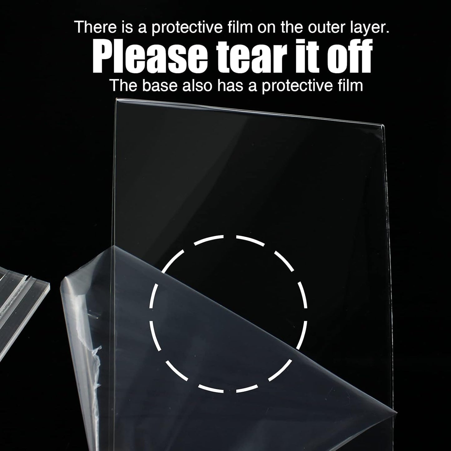 Acrylic Sign Holder, 8.5 x 11 inches Clear Table Menu Display Stand Desktop Display Stand Paper Holder Table Top Sign Holder Suitable for Restaurants, Office, Home, Store (6 pcs)