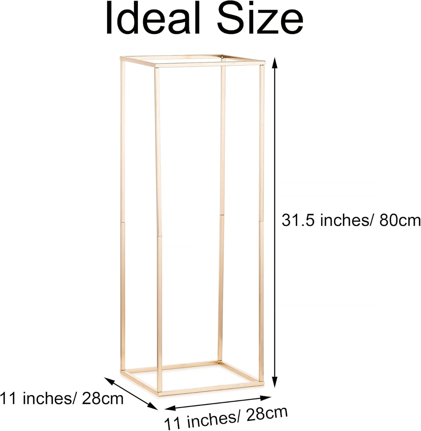 Gold Flower Stand for Table: 31.5” Tall Centerpiece Stand for Wedding Table Reception Floral Center Pieces with Home Decoration Party Event 10 PCS