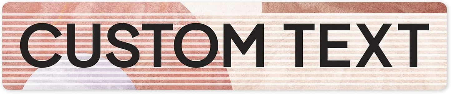 Custom Sign, Custom Street Sign, 11 Font Colors, 13 Font Styles, 4 Hole Options, 22 Sizes, 6x30 Inches, Rust Free DiBound, Fade Resistant, Made in USA by My Sign Center (Mid-Century Modern 1)