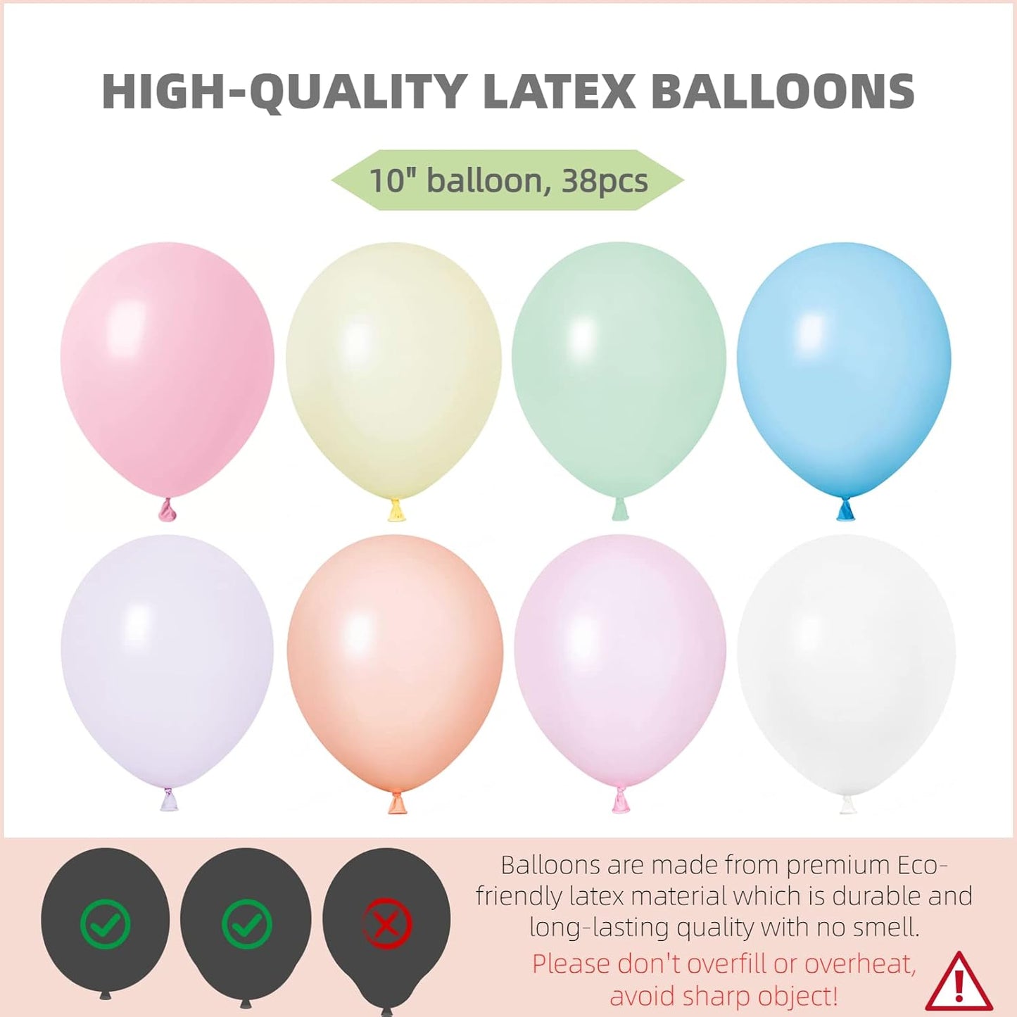 Balloon Column Kit Set of 2 With Balloons Included - Balloon Stand with Base, and Pole,Balloon Tower Backdrop Decoration for Wedding, Baby Shower,Graduation,Birthday Party,Bachelorette