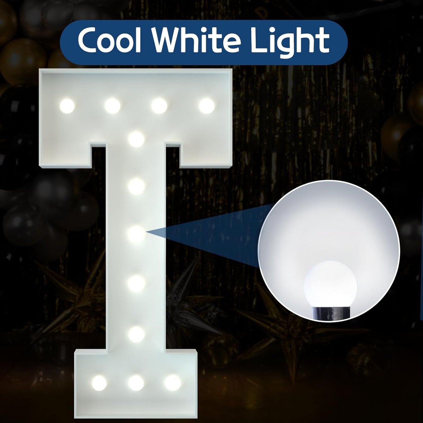 Marquee Letters 4 Feet Tall Large Light Up Letters Baby Shower Decorations Wedding Engagement Proposal White Party Decorations Marry Me Sign Big Cardboard Backdrop T