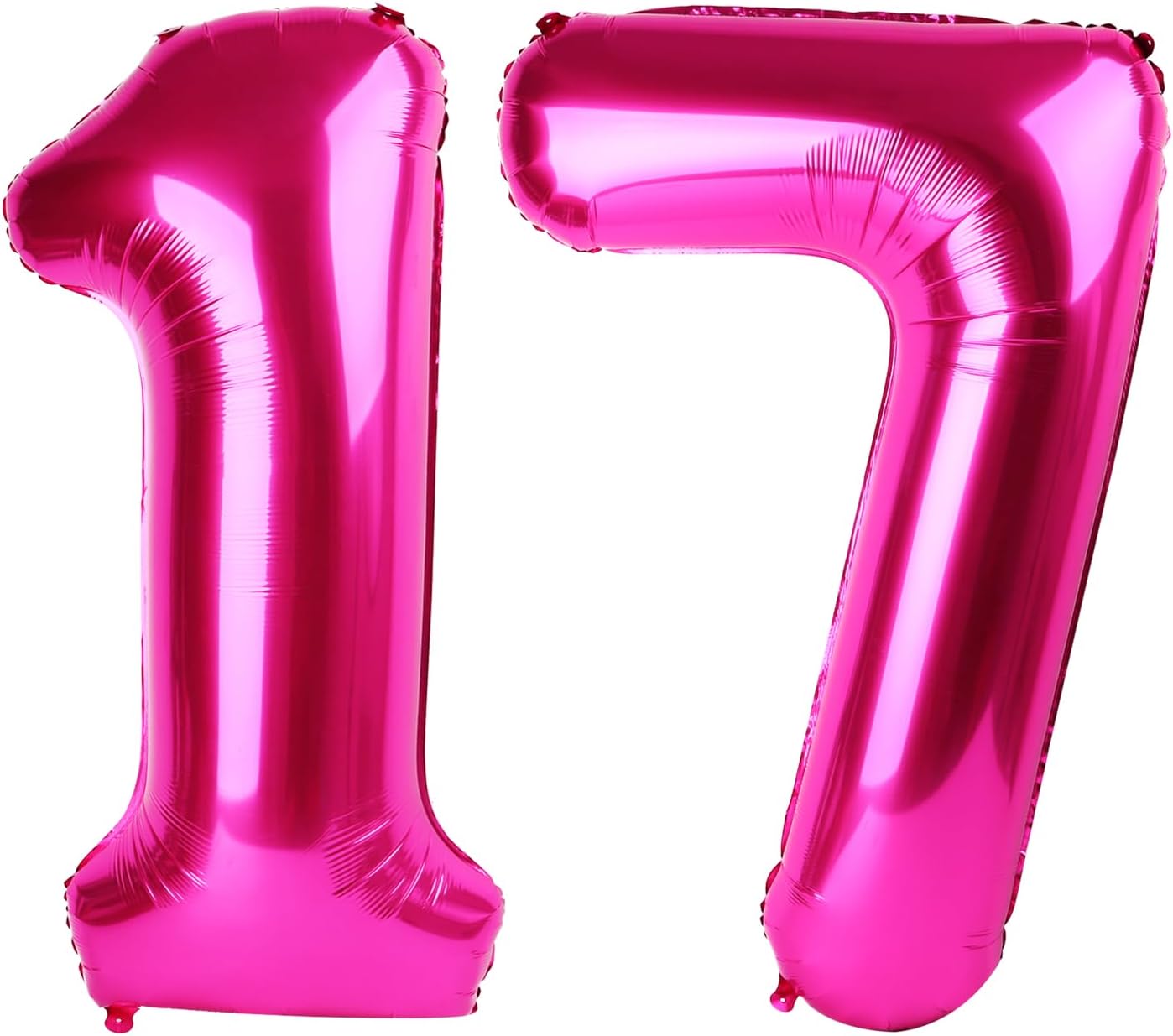 40 Inch Hot Pink 17 Number Balloon