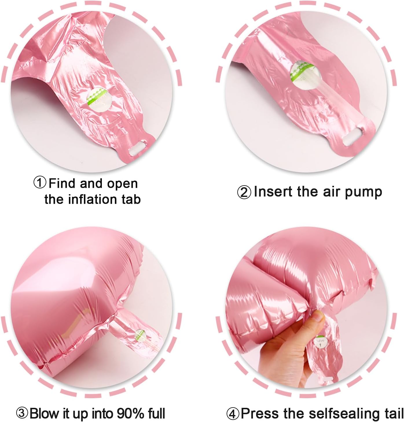 40 Inch Pearlescent Pink Mylar Foil Number 6 Birthday Balloon, Digital Balloons for 6 16 Boy Girl Party Decorations Supplies, Big Helium Balloon Numbers for 26 36 46 60 Men Women Anniversary