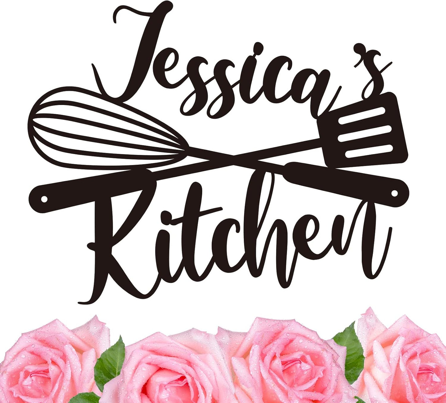 Custom Kitchen Name Sign, Personalized Metal Kitchen Sign, Housewarming Cooking lover Gifts, Mom's Day Gifts, Kitchen Gifts for Grandma