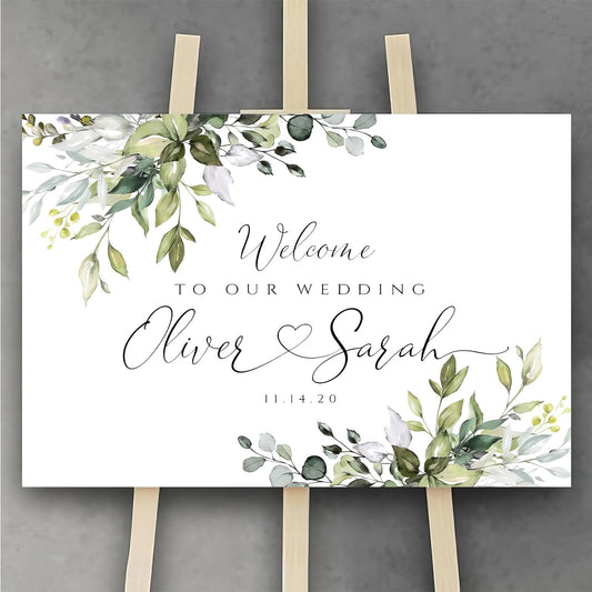 Personalized Wedding Welcome Sign, Welcome To Our Wedding Sign, Editable Modern Wedding Welcome Sign, Minimalist Wedding Welcome Sign, We're So Glad You're Here Welcome Poster,