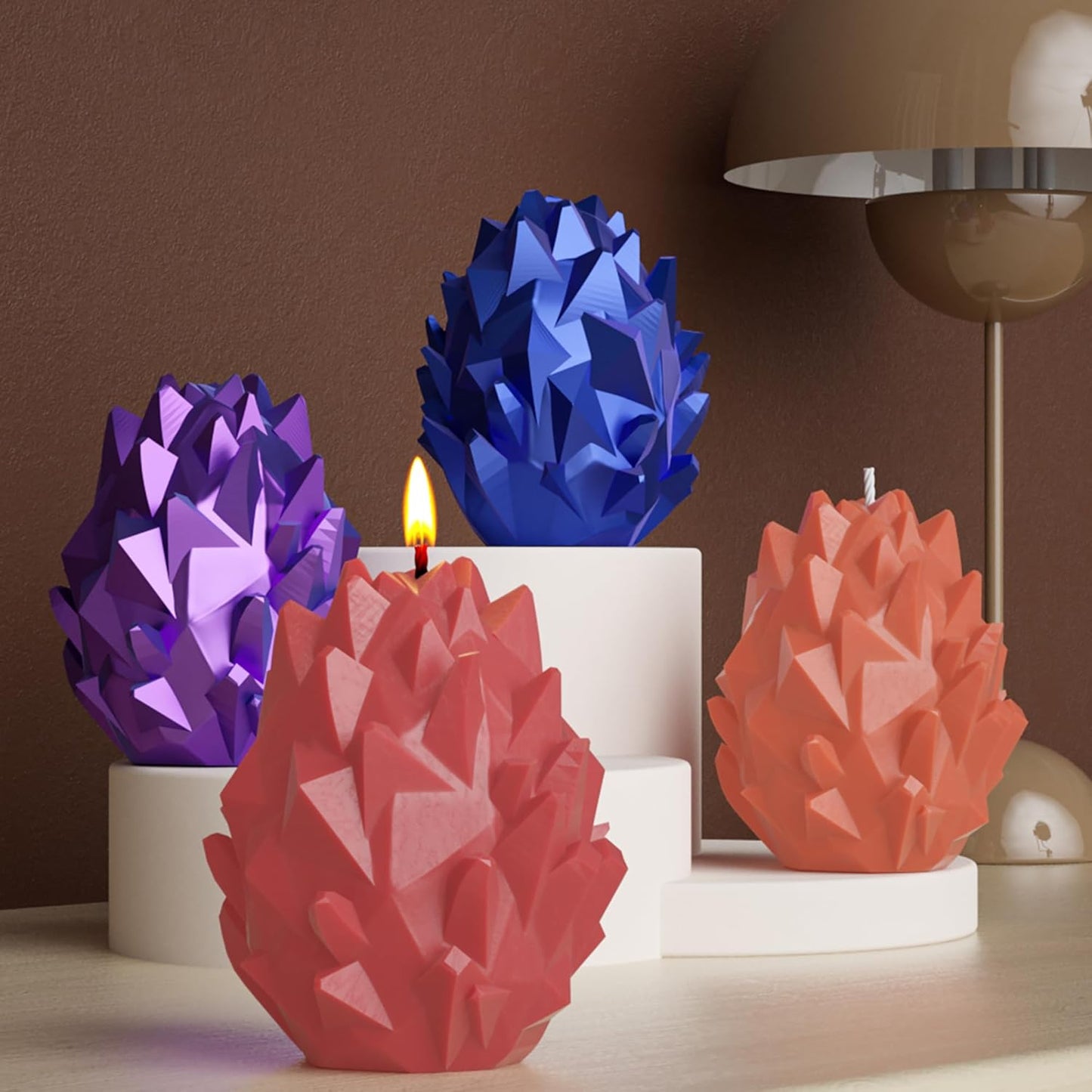 Dragon Egg & Scale Molds - Silicone Resin Casting Molds for 3D Animal & Wave Candle Decor