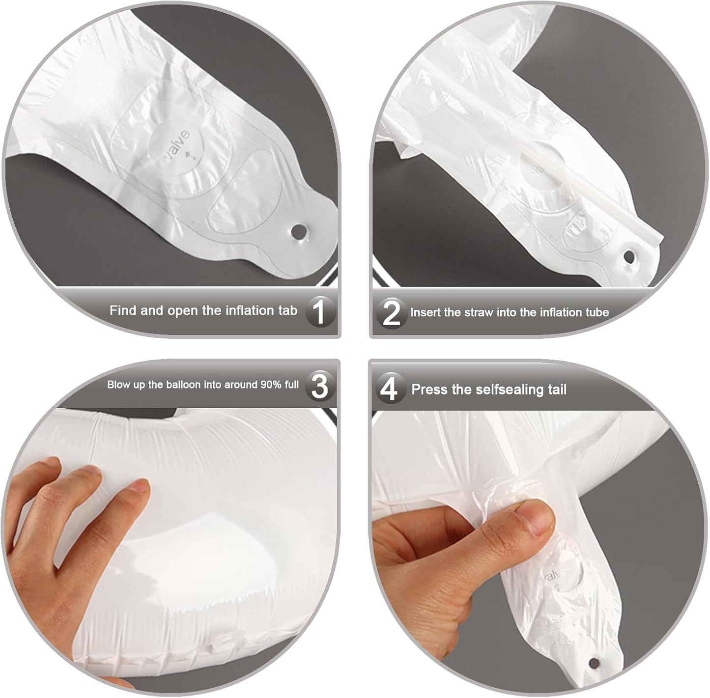 Helium Foil White Number 8 Balloon 40 Inch, Mylar Eight Numbers 8 18 28 38 48 58 80 88 Birthday Balloons, White Women Men Anniversary Graduations Party Supplies