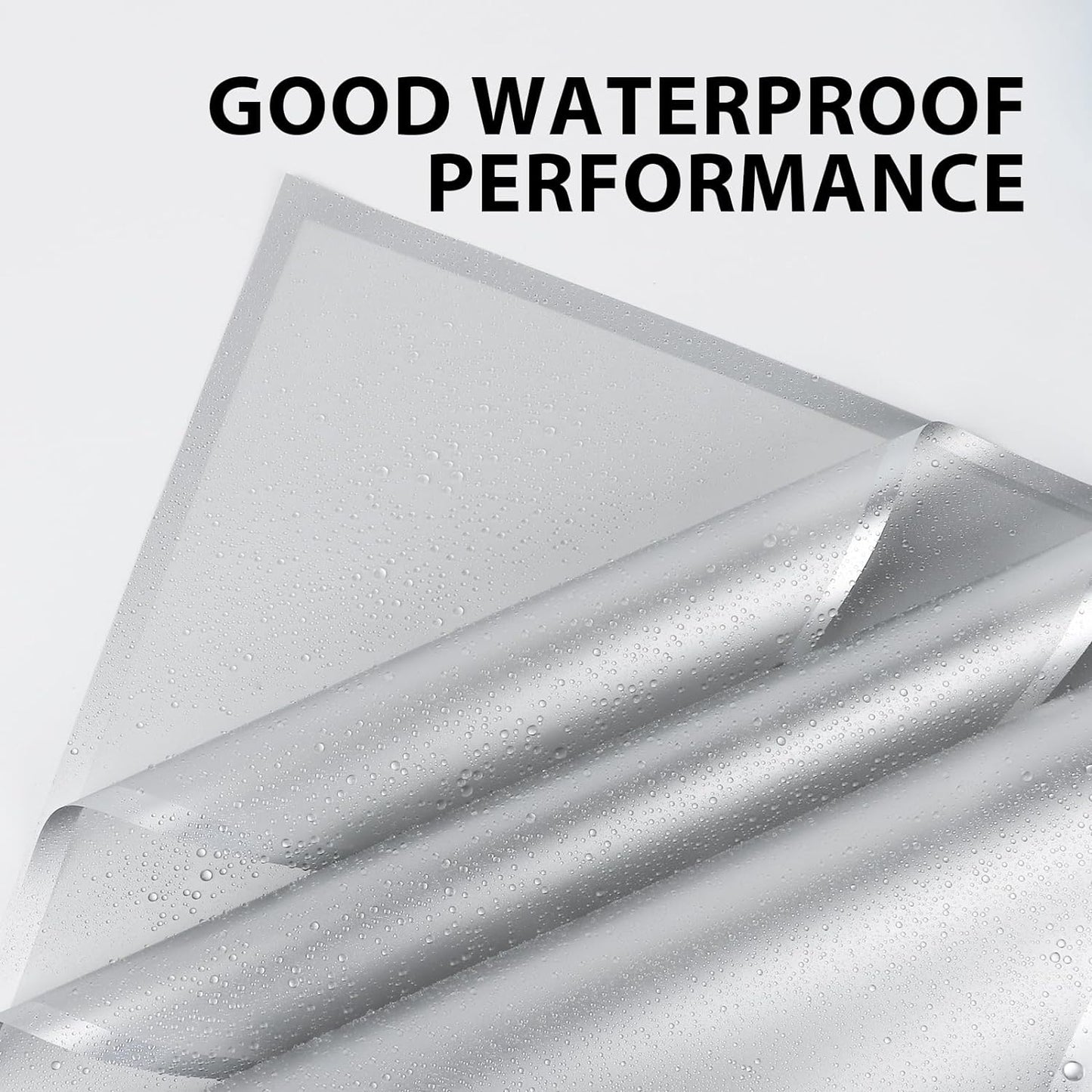 NESCCI 20 Sheet Flower Wrapping Paper - Waterproof Floral Bouquet Wrapping Paper, Florist Supplies Packaging Paper for Wedding Birthday Gift DIY (Translucent Silver)