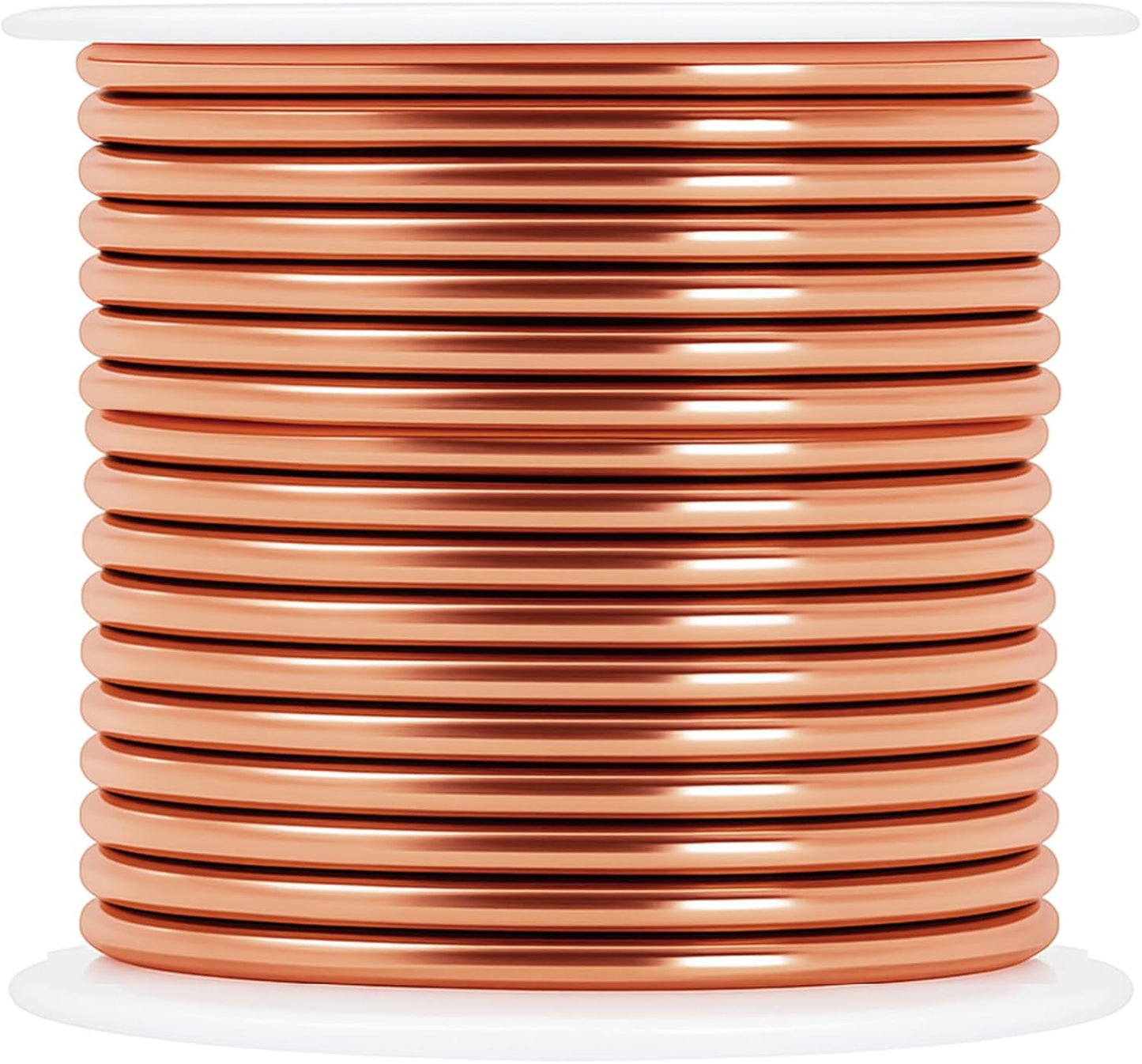 Mandala Crafts 10 Gauge Anodized Aluminum Craft Wire for Jewelry Making - 120 FT Colored Flexible Silver Copper Tone Wire - Bendable for Bonsai Armature Crafting Sculpting