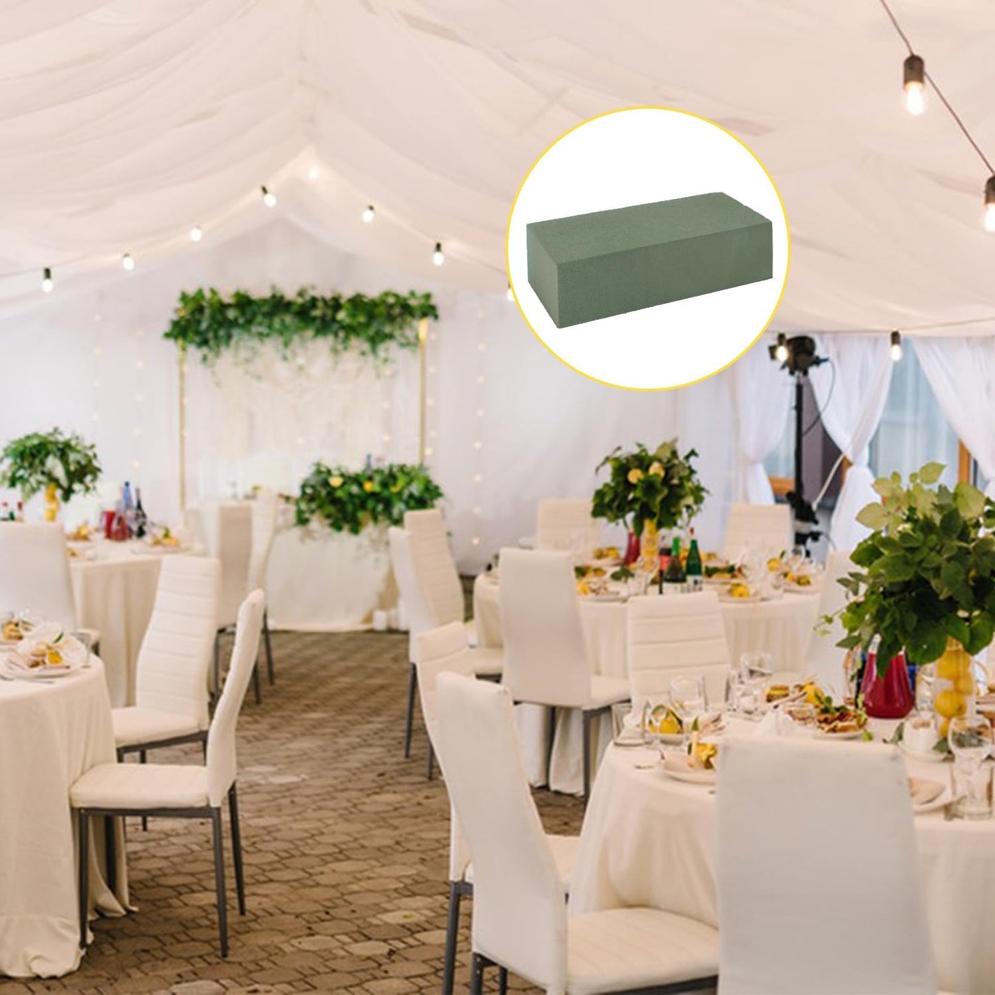 10 Pack Floral Foam Blocks, Versatile Flower Foam for Creative Arrangements and Enhanced Freshness, Perfect for Weddings, Home, Office, and Garden Decorations (7.8”L x 3.54”W x 2.4”H) by IHDYPPEW