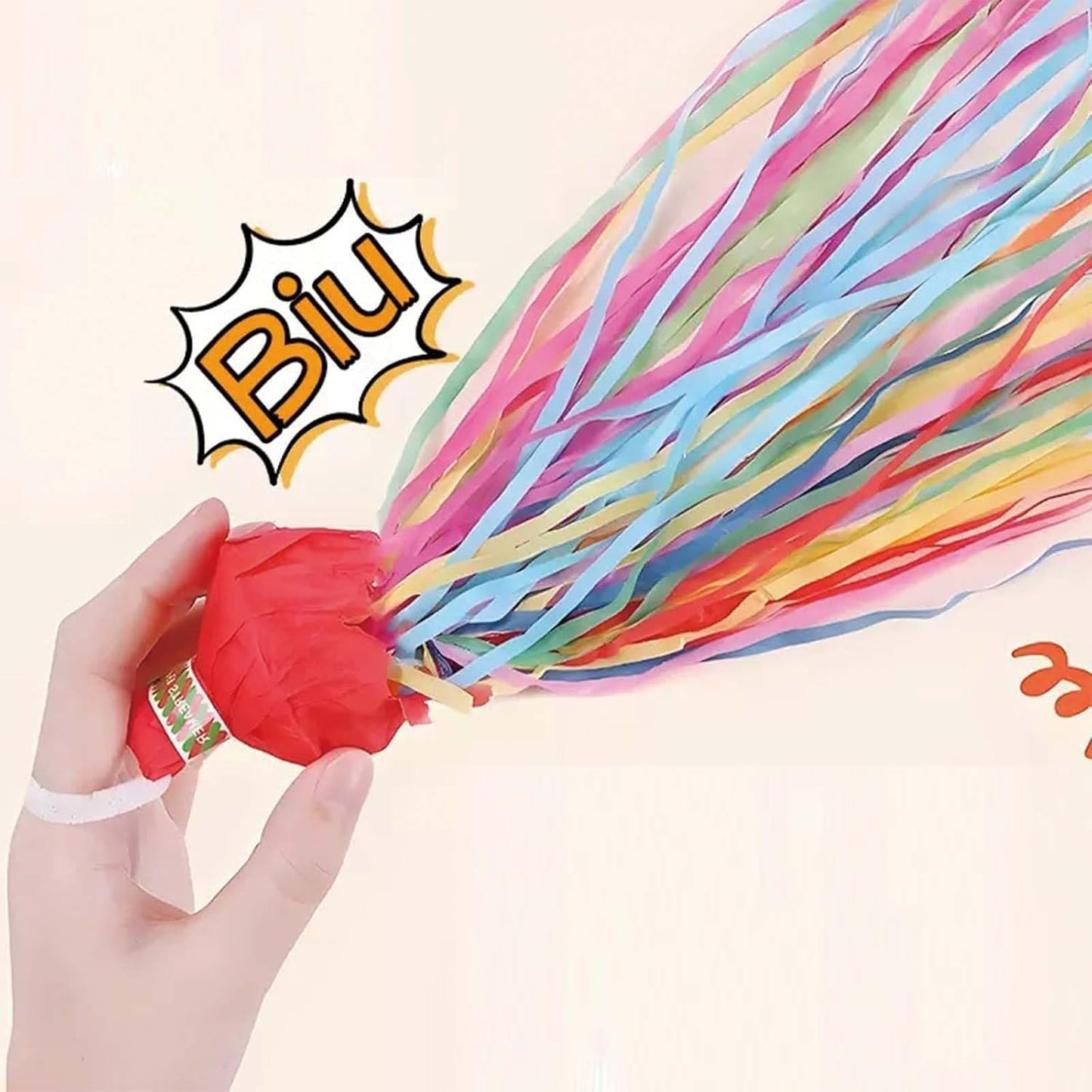 Mess-Free Streamer Poppers for Weddings & Birthdays! Reusable Confetti Alternative, Instant Celebration with Colorful Streamers. Easy Cleanup Party Poppers - Biodegradable Decor!
