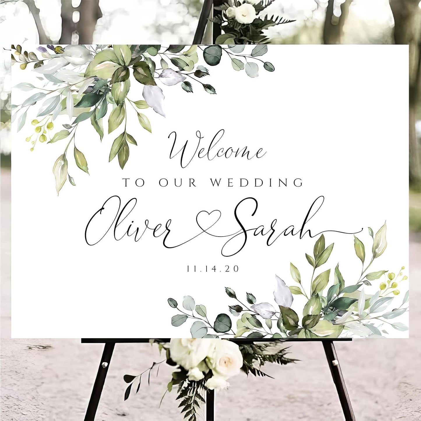 Personalized Wedding Welcome Sign, Welcome To Our Wedding Sign, Editable Modern Wedding Welcome Sign, Minimalist Wedding Welcome Sign, We're So Glad You're Here Welcome Poster,